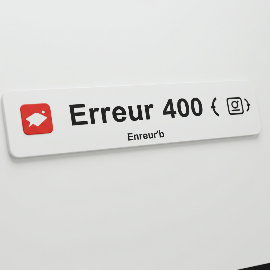 erreur 400 v2 un pop up avec une erreur 400